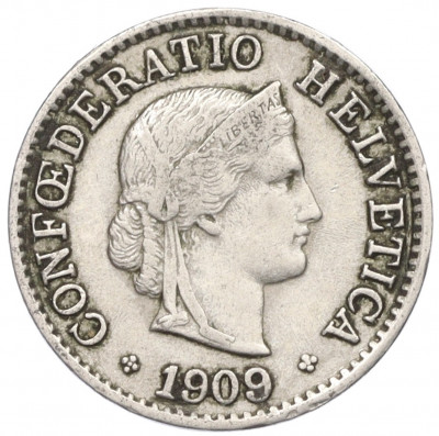 5 раппенов 1909 года Швейцария