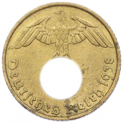 5 рейхспфеннигов 1938 года F Германия