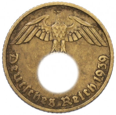 5 рейхспфеннигов 1939 года B Германия