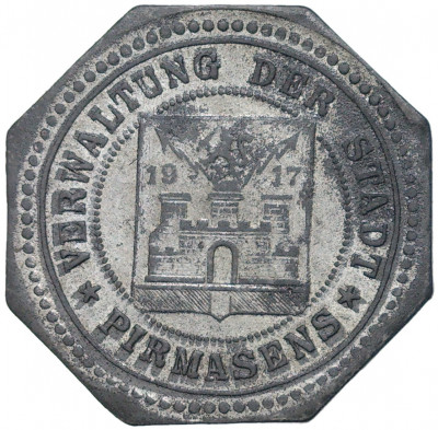 50 пфеннигов 1917 года Германия — город Пирмазенс (Нотгельд)
