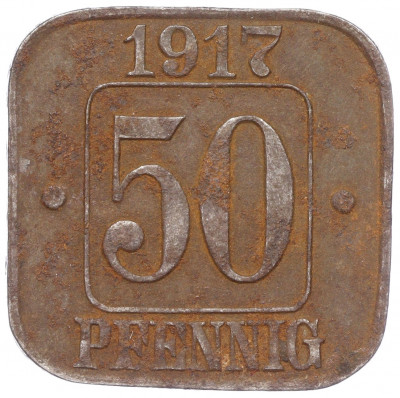 50 пфеннигов 1917 года Германия — город Рауксель (Нотгельд)