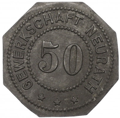 50 пфеннигов 1917-1921 года Германия — профсоюз Нейрата (Нотгельд)