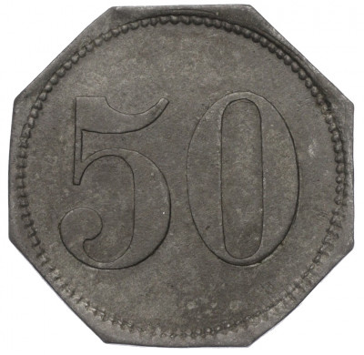 50 пфеннигов 1917-1921 года Германия — профсоюз Нейрата (Нотгельд)