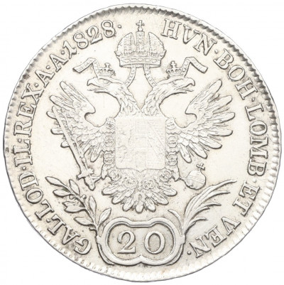 20 крейцеров 1828 года A Австрия