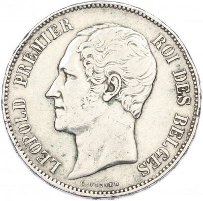 5 франков 1853 года Бельгия «Свадьба Леопольда и Марии Генриетте»