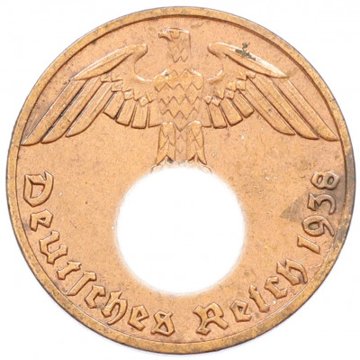 1 рейхспфенниг 1938 года E Германия