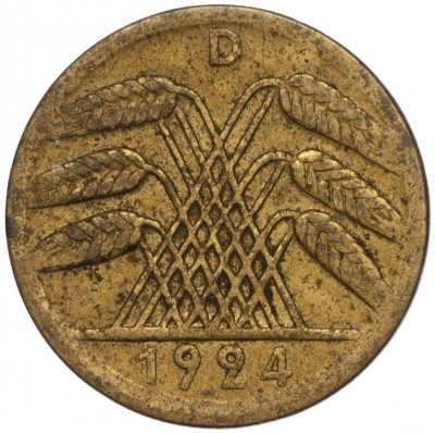 50 рентенпфеннигов 1924 года D Германия