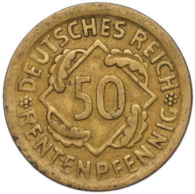 50 рентенпфеннигов 1924 года D Германия