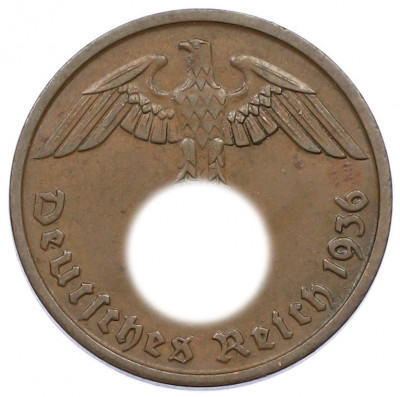 2 рейхспфеннига 1936 года A Германия