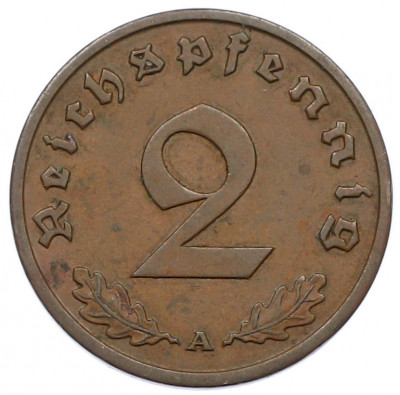 2 рейхспфеннига 1936 года A Германия