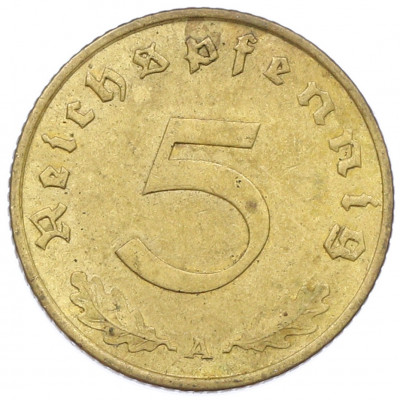 5 рейхспфеннигов 1938 года A Германия