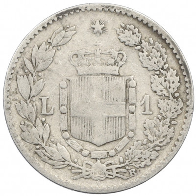 1 лира 1886 года R Италия