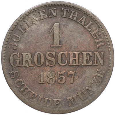 1 грош 1857 года Брауншвейг