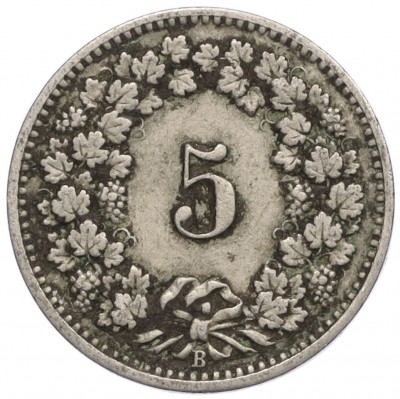 5 раппенов 1898 года Швейцария