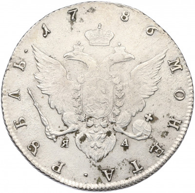 1 рубль 1786 года СПБ ТI ЯА