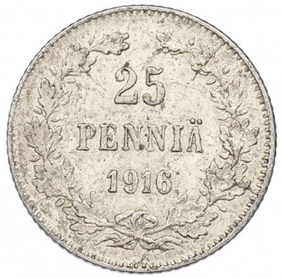 25 пенни 1916 года Русская Финляндия