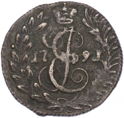 Полушка 1791 года КМ