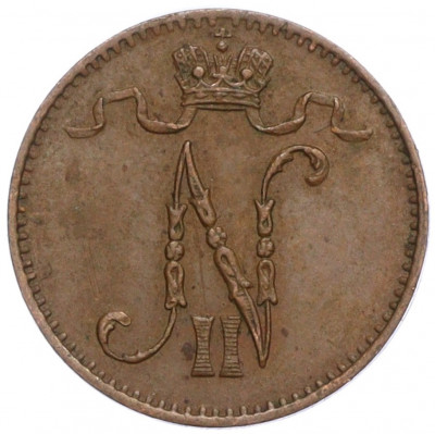 1 пенни 1907 года Русская Финляндия