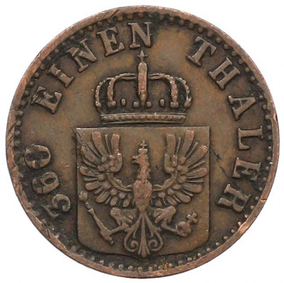 1 пфенниг 1868 года B Пруссия