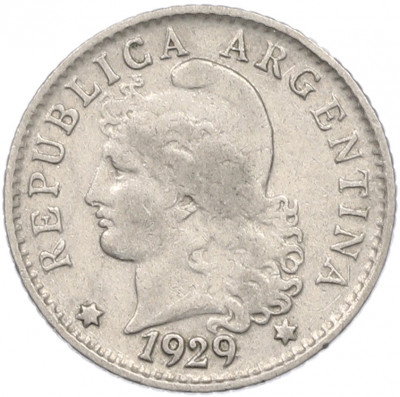 5 сентаво 1929 года Аргентина