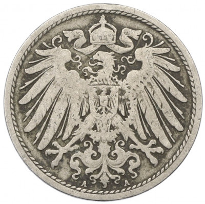 10 пфеннигов 1901 года A Германия