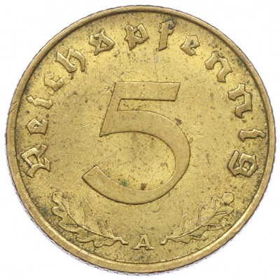 5 рейхспфеннигов 1938 года A Германия