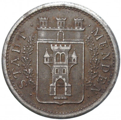 50 пфеннигов 1917 года Германия — город Менден (Нотгельд)