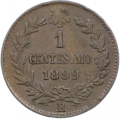 1 чентезимо 1899 года Италия