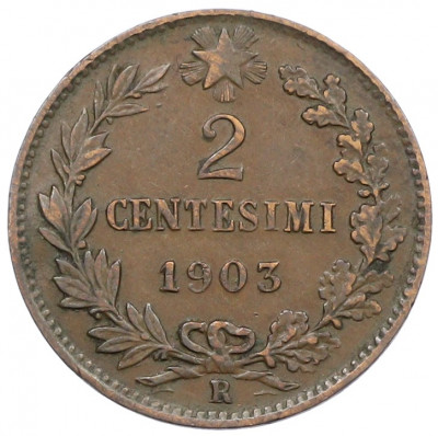 2 чентезимо 1903 года Италия