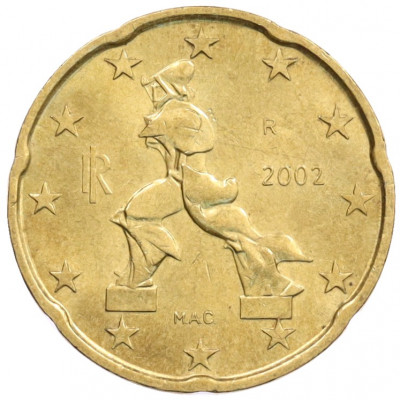 20 евроцентов 2002 года Италия