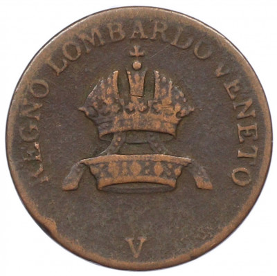 1 чентезимо 1822 года Ломбардия-Венеция