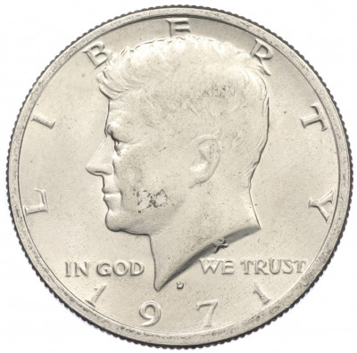 1/2 доллара (50 центов) 1971 года D США