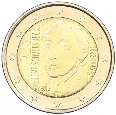 2 евро 2012 года Финляндия «150 лет со дня рождения Хелены Шерфбек»