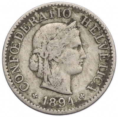 5 раппенов 1894 года Швейцария