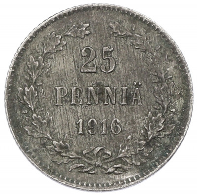 25 пенни 1916 года Русская Финляндия