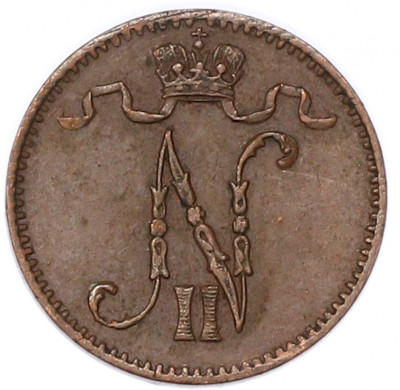 1 пенни 1909 года Русская Финляндия