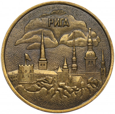 Настольная медаль 1980 года «40 лет Латвийскому Морскому Пароходству»