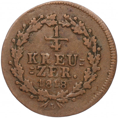1/4 крейцера 1818 года Нассау