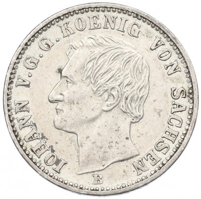 1/6 талера 1861 года Саксония