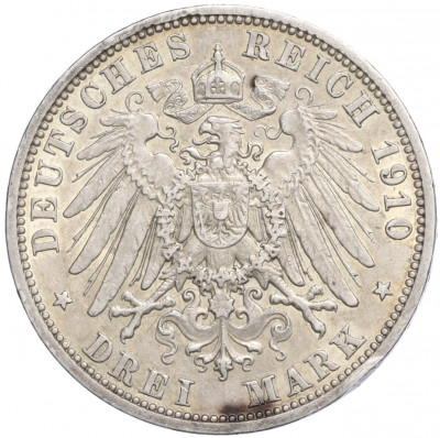 3 марки 1910 года Германия (Гессен)