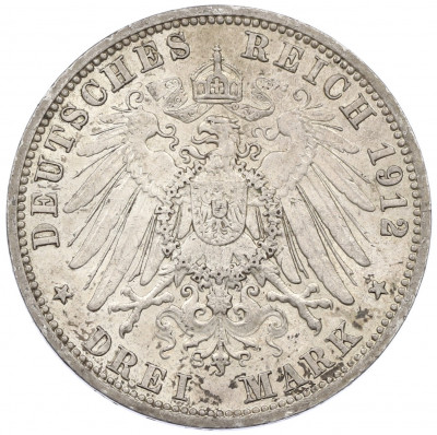 3 марки 1912 года Германия (Пруссия)