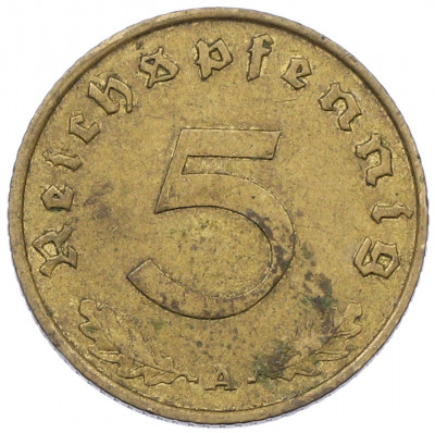 5 рейхспфеннигов 1938 года A Германия