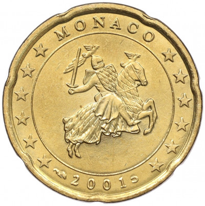 20 евроцентов 2001 года Монако
