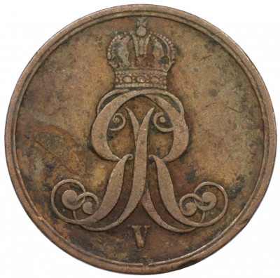 2 пфеннига 1858 года Ганновер