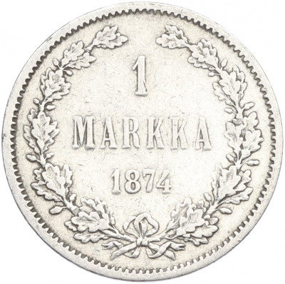 1 марка 1874 года Русская Финляндия