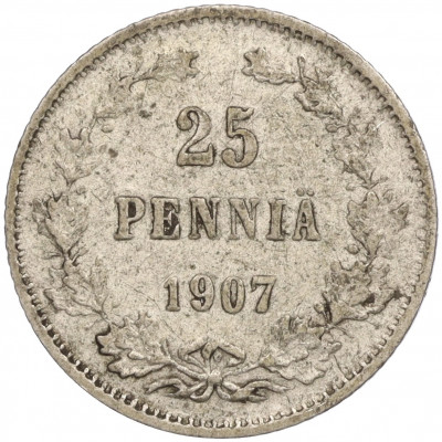 25 пенни 1907 года Русская Финляндия