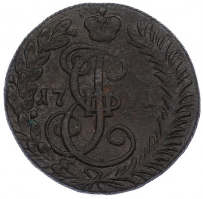 Денга 1791 года КМ