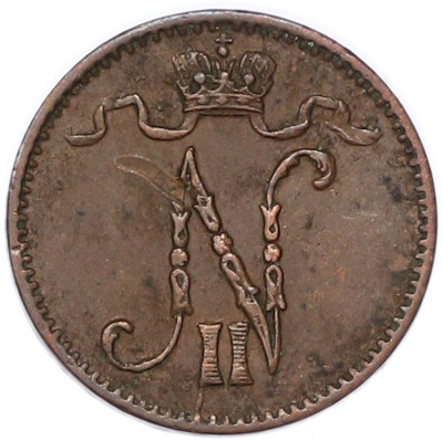 1 пенни 1907 года Русская Финляндия