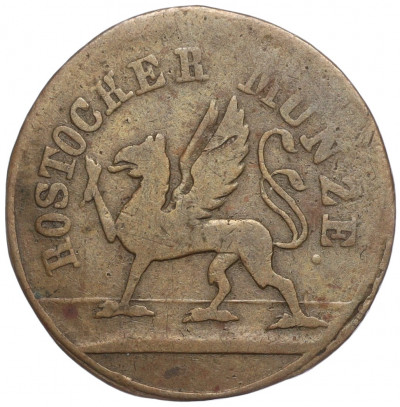 3 пфеннига 1843 года Росток