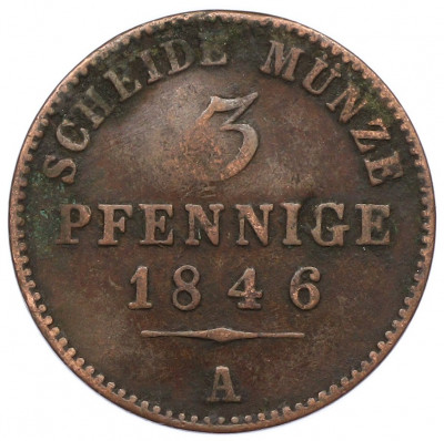 3 пфеннига 1846 года A Пруссия